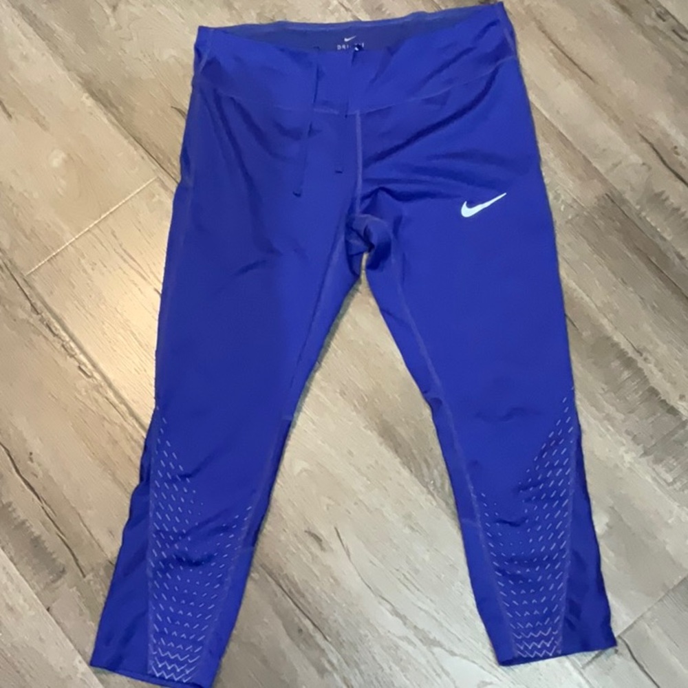Nike - Blue- Dri-fit-Women’s workout leggings -Size L